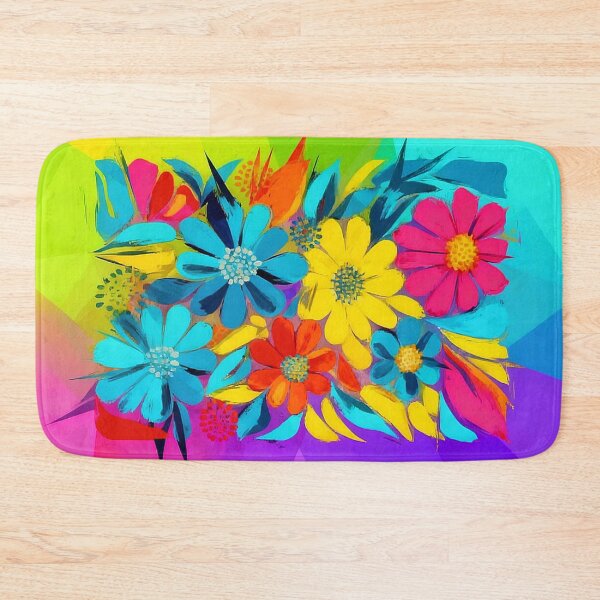 Item preview, Chromatic Neon Abstract Flowers designed and sold by KiwiArtistDK.
