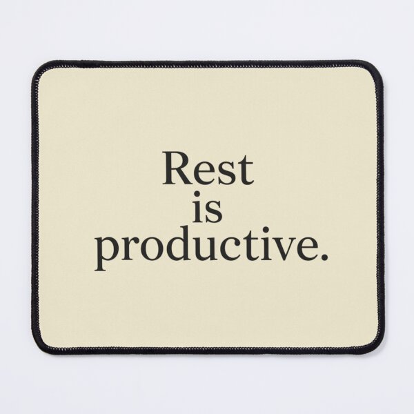 Item preview, Rest Is Productive – Minimal Self Care Typography designed and sold by Irene Catchmind.