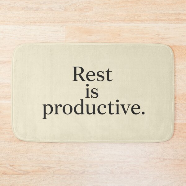 Item preview, Rest Is Productive – Minimal Self Care Typography designed and sold by Irene Catchmind.