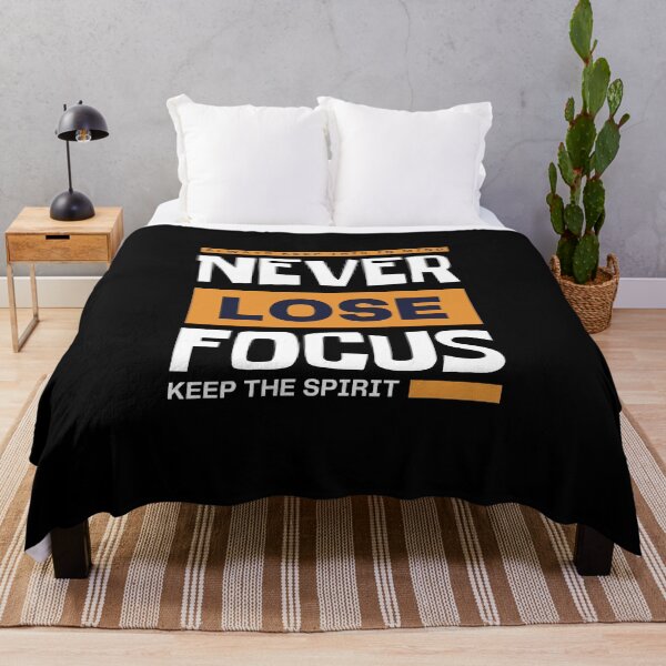 Item preview, Never Lose Focus – Modern Motivational Typography Streetwear designed and sold by designRshop999.