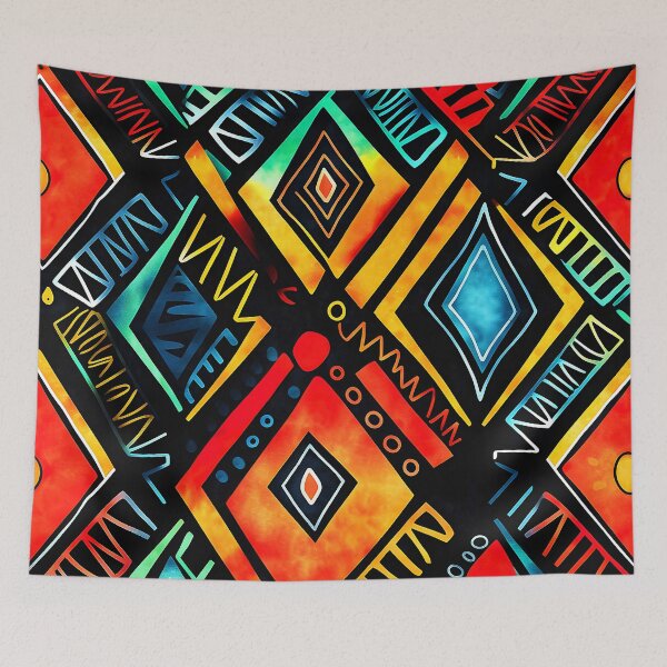 Item preview, Kwanzaa Holiday African-Inspired Colorful Geometric Designs Pattern designed and sold by DEC02.