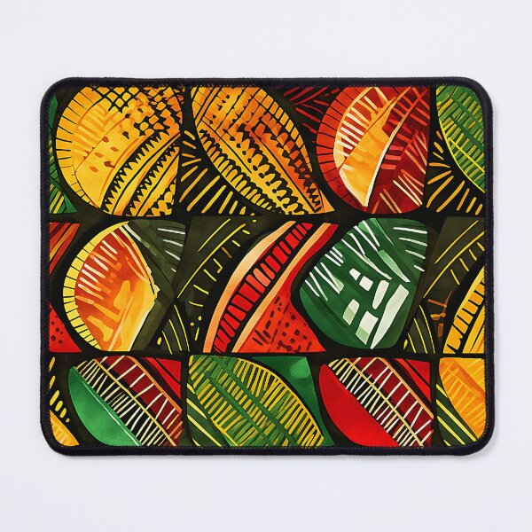 Item preview, 'Kwanzaa African-Style Red, Green, Yellow Geometric Pattern'  designed and sold by DEC02.