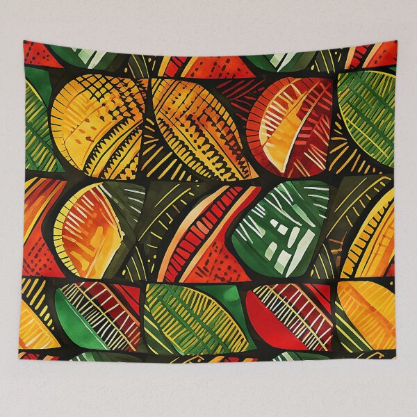 Item preview, 'Kwanzaa African-Style Red, Green, Yellow Geometric Pattern'  designed and sold by DEC02.