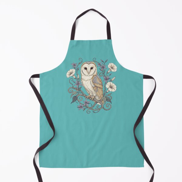 Item preview, Vintage Barn Owl Moonflower Night Botanical Art designed and sold by BirdsnStuff.