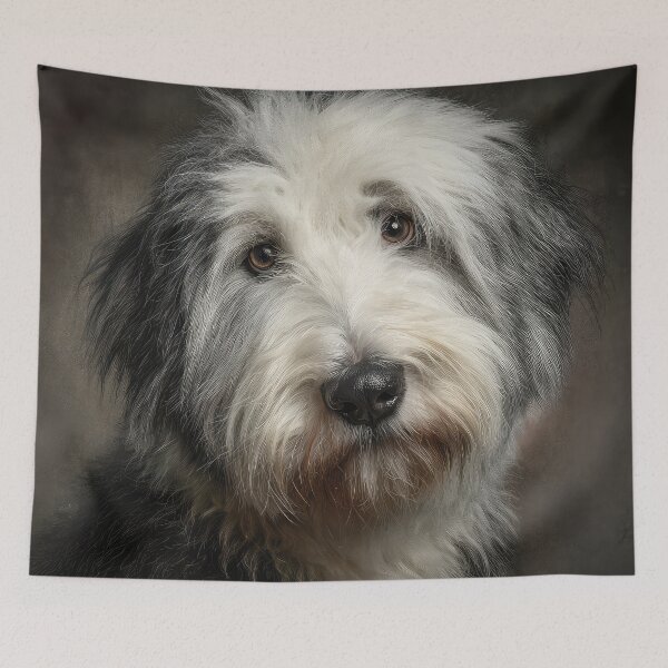 Item preview, Old English Sheepdog Portrait designed and sold by Elisabeth Lucas.