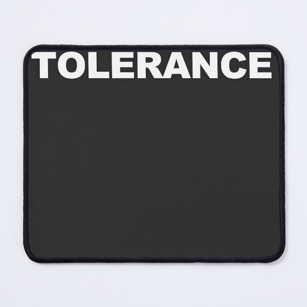 Item preview, TOLERANCE — White Minimal Bold Type Statement designed and sold by WORDPAUSE.