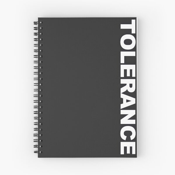 Item preview, TOLERANCE — White Minimal Bold Type Statement designed and sold by WORDPAUSE.