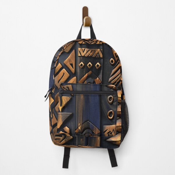 Item preview, African Designs Golden-Bronze Hues On Blue-Black designed and sold by DEC02.