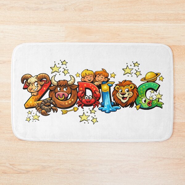 Item preview, Zodiac Logos Text Collection de-sign Cartoon designed and sold by Arte Cartoon From TagTeam Group.