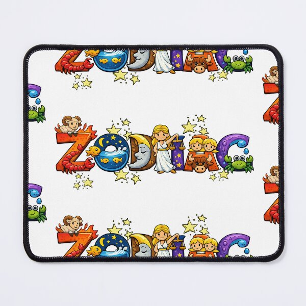 Item preview, The Zodiac Logo Text Collection Cartoon designed and sold by Arte Cartoon From TagTeam Group.
