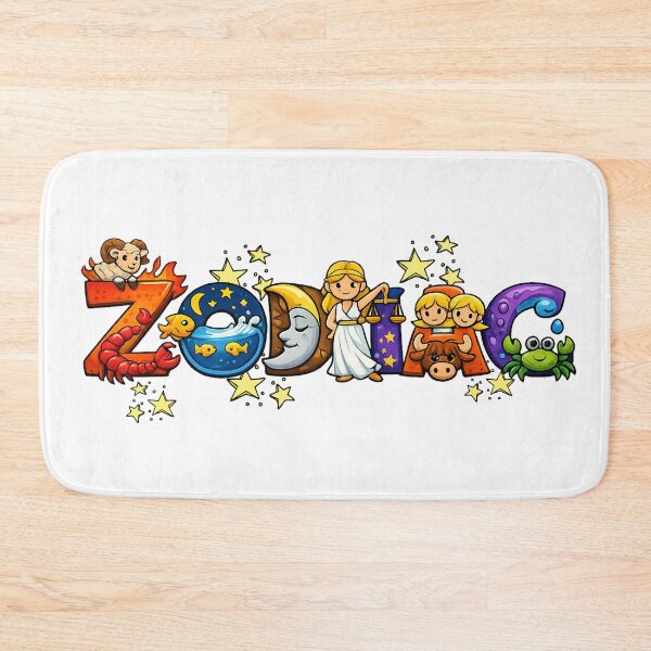 Item preview, The Zodiac Logo Text Collection Cartoon designed and sold by Arte Cartoon From TagTeam Group.