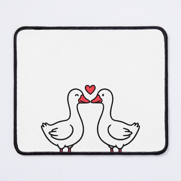 Item preview, Goose Pun Geese Couple Goosing - Geese Kissing designed and sold by droolingdreams.