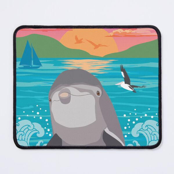 Item preview, Dolphin Australian Marine Animal Selfie designed and sold by blueidesign.