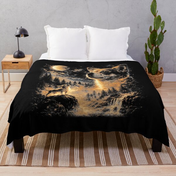 Item preview, Chihuahua Howling To The Moon Vintage 90S Retro Animal designed and sold by tigersLove.