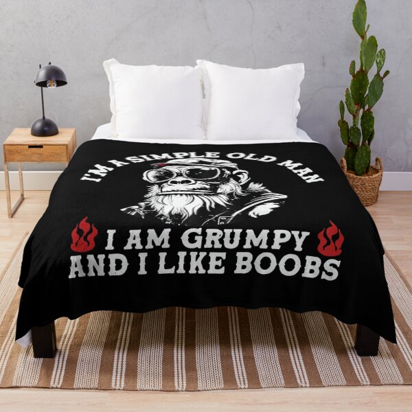 Item preview, I'M A Simple Old Man I Am Grumpy And I Like Boobs  designed and sold by tigersLove.