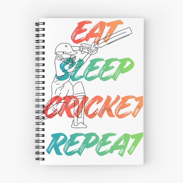 Item preview, Eat Sleep Cricket Repeat Funny Cricket Lover Quote designed and sold by StreetVibe-IND.
