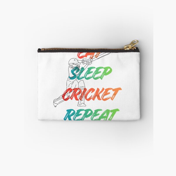 Item preview, Eat Sleep Cricket Repeat Funny Cricket Lover Quote designed and sold by StreetVibe-IND.