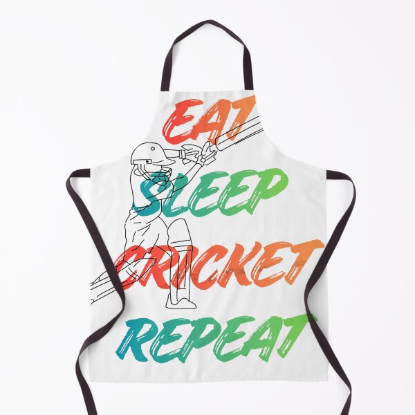 Item preview, Eat Sleep Cricket Repeat Funny Cricket Lover Quote designed and sold by StreetVibe-IND.