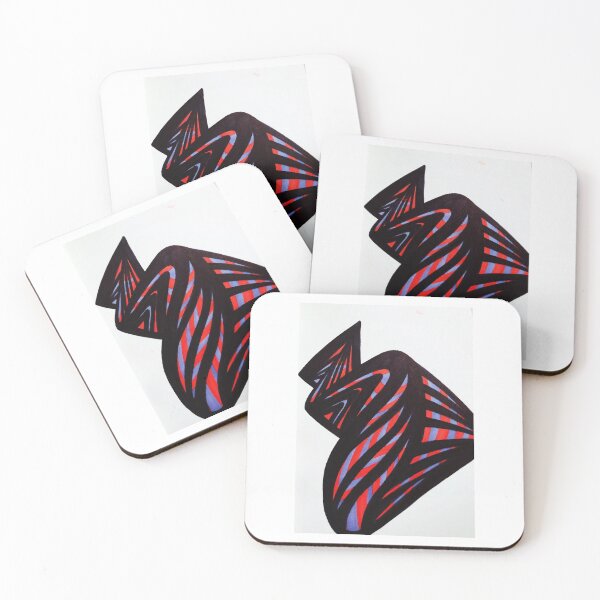 Item preview, Lolly Way | Funky Abstract Swirls in Red, Purple, and Black designed and sold by MayhemAbstracts.