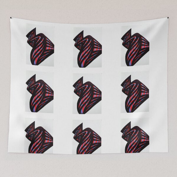 Item preview, Lolly Way | Funky Abstract Swirls in Red, Purple, and Black designed and sold by MayhemAbstracts.