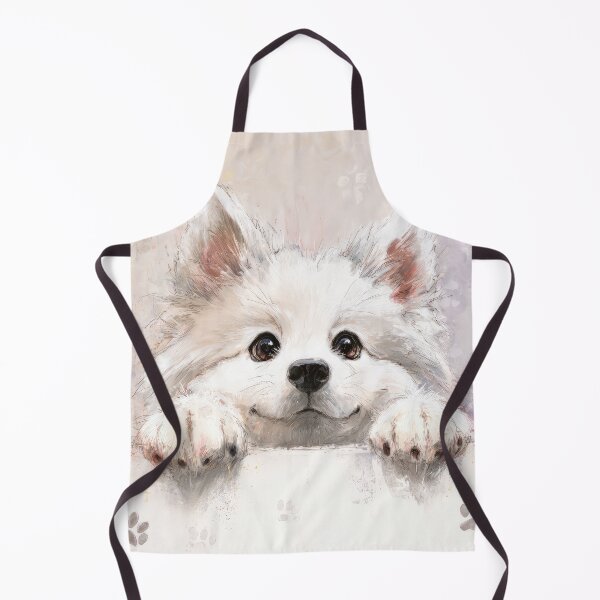 Item preview, Canadian Eskimo Dog Peeking over Wall 02 designed and sold by Elisabeth Lucas.