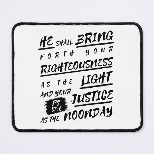 Item preview, Light and Justice Psalm 37:6 designed and sold by Clothed in Scripture.