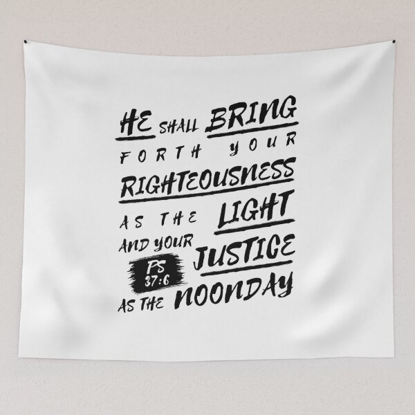 Item preview, Light and Justice Psalm 37:6 designed and sold by Clothed in Scripture.