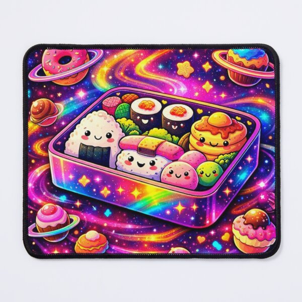 Item preview, Psychedelic Cosmic Bento | Trippy Kawaii Dessert Illustration on Phone designed and sold by MeghannsMinimalMeals.