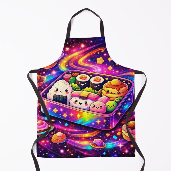 Item preview, Psychedelic Cosmic Bento | Trippy Kawaii Dessert Illustration on Phone designed and sold by MeghannsMinimalMeals.