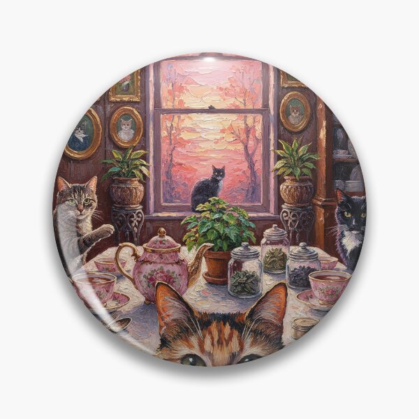 Item preview, Cozy Cat Sunset Teaparty  designed and sold by AlyLucid.