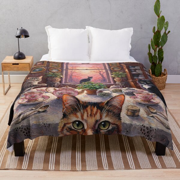 Item preview, Cozy Cat Sunset Teaparty designed and sold by AlyLucid.