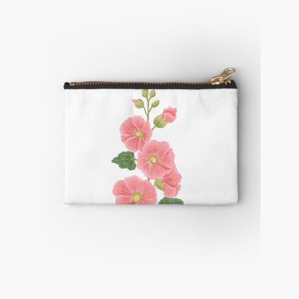 Item preview, Hollyhock Flower Illustration – Vintage Botanical Floral Art designed and sold by BobaBunny76.