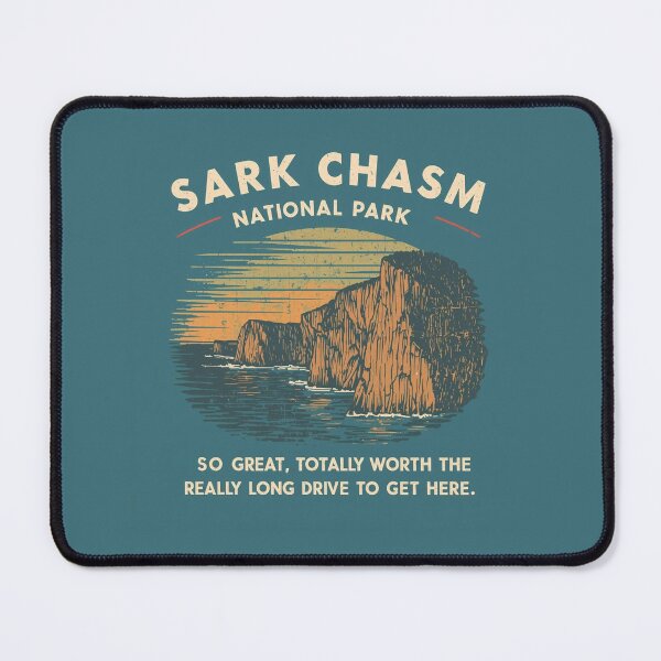 Item preview, Sark Chasm National Park vintage poster sunset designed and sold by Rue Market.