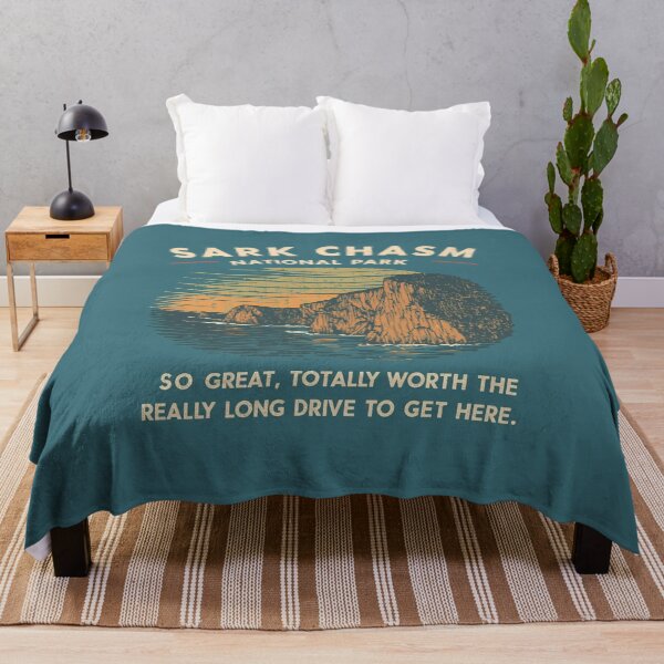 Item preview, Sark Chasm National Park vintage poster sunset designed and sold by Rue Market.
