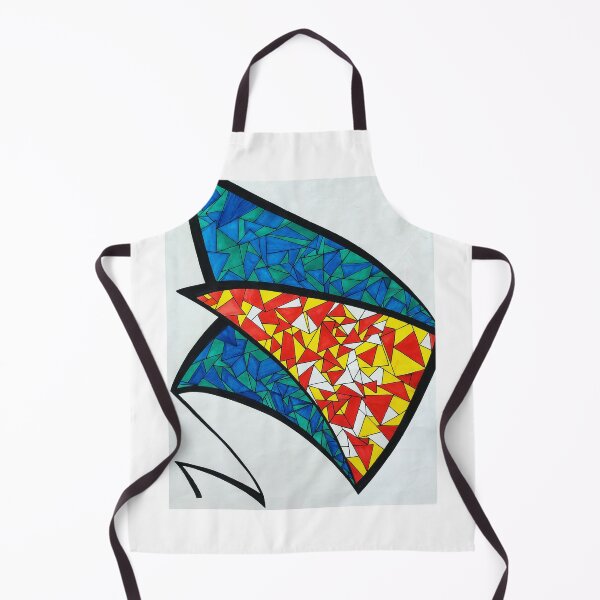 Item preview, Mosaic Ray | Vibrant Abstract Shapes in Blue, Green & Yellow-Orange designed and sold by MayhemAbstracts.