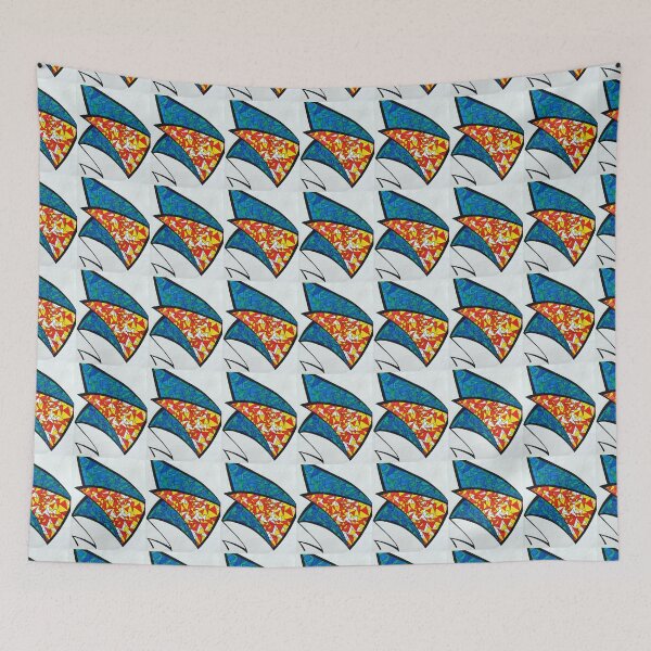 Item preview, Mosaic Ray | Vibrant Abstract Shapes in Blue, Green & Yellow-Orange designed and sold by MayhemAbstracts.