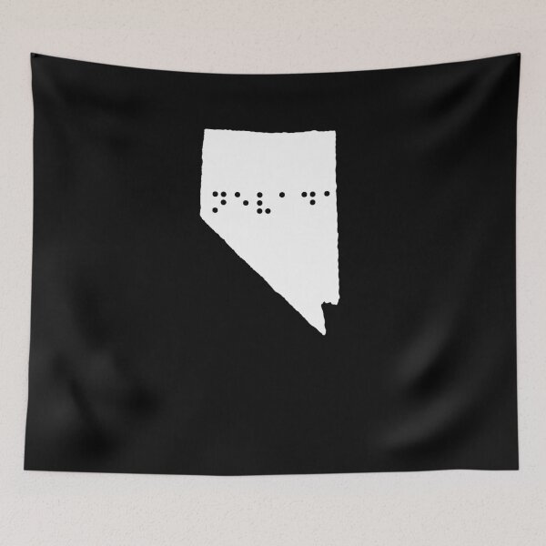 Item preview, NEVADA State Shape Braille Shirt designed and sold by brizodesign.