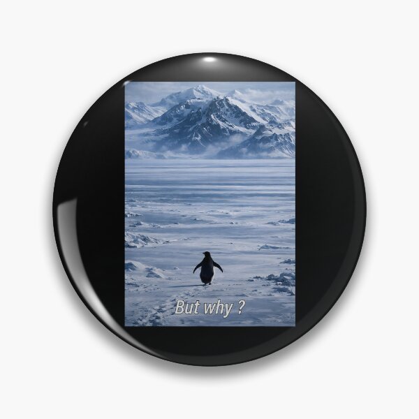 Item preview, Nihilist Penguin Trendy Mountain Design designed and sold by Michasstuckey.