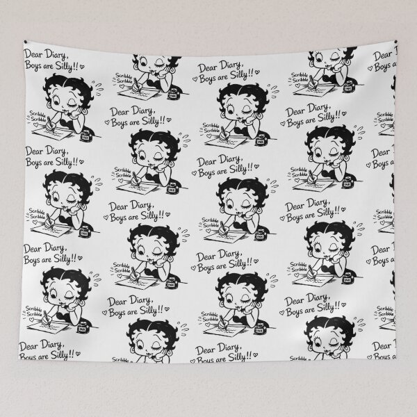Item preview, Betty Boop Scribble Retro Vintage designed and sold by Arte Cartoon From TagTeam Group.
