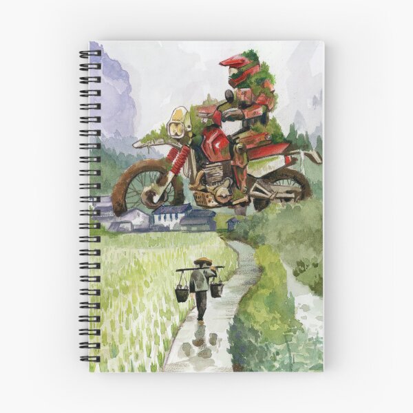 Item preview, Mecha Monolith (Motorcycle Painting) designed and sold by Amanda Zito.