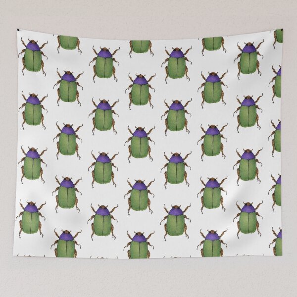 Item preview, vibrant green rose chafer beetle. designed and sold by Goozeling.