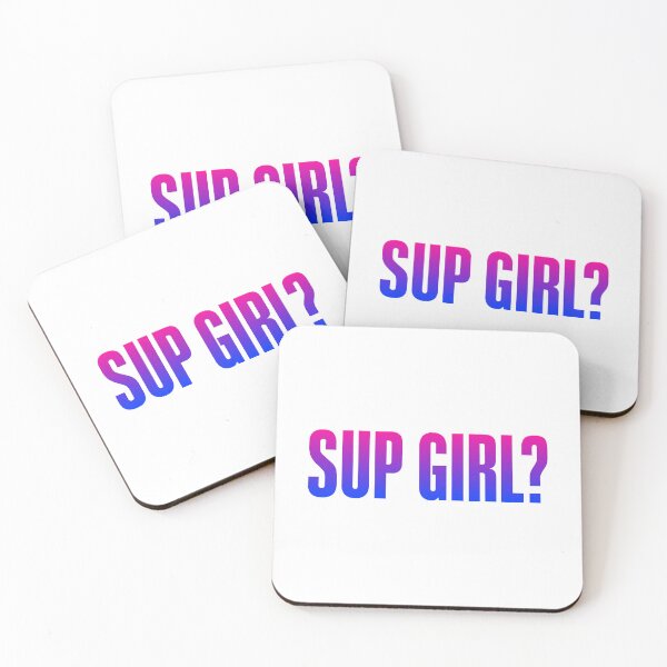 Item preview, Sup Girl? Pink and Blue Bold designed and sold by Memes N Lore .