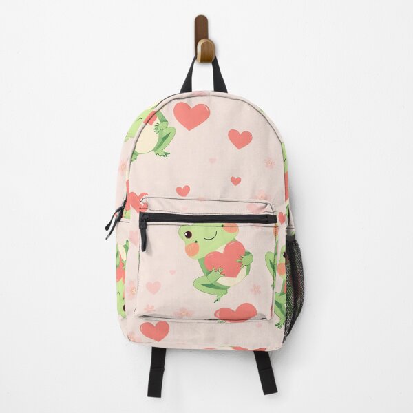 Item preview, Whimsical Frogs with Hearts - Cute Valentine's Day Love Pattern Seamless Design designed and sold by Amplify-n-Co.