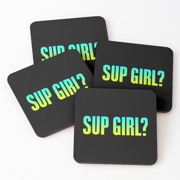 Item preview, Sup Girl? Green and Yellow Bold designed and sold by Memes N Lore .