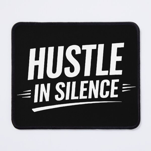Item preview, Hustle In Silence – Motivational Typography T Shirt designed and sold by Ramkumar2025.