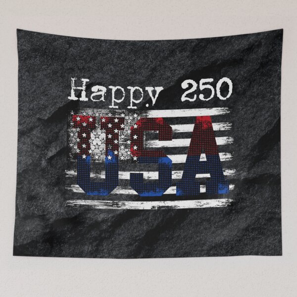 Item preview, Happy 250 USA – Patriotic Distressed American Flag 1776–2026 Design designed and sold by Twist & Print.