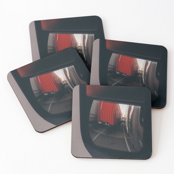 Item preview, Truck side mirror reflecting a container designed and sold by liza_marin.