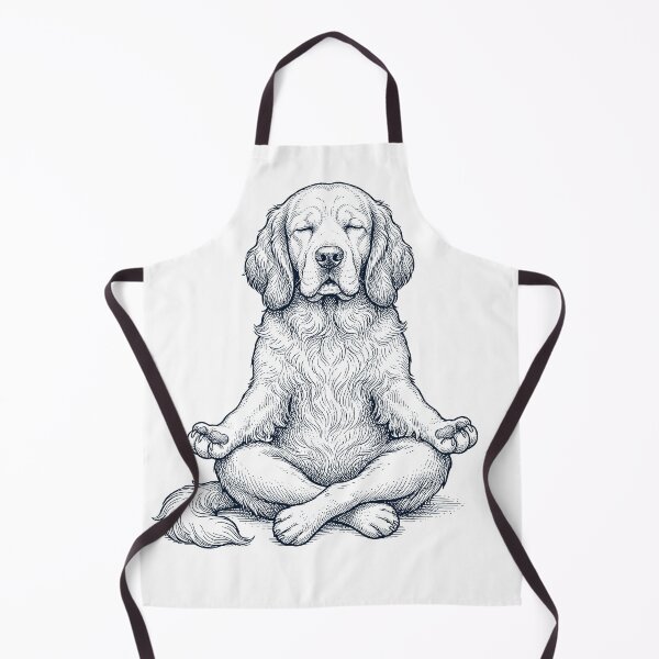 Item preview, Vintage Clumber Spaniel Yoga Lotus Meditation Dog Lover designed and sold by DoodleTortle.