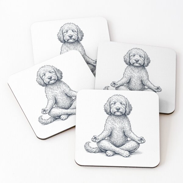 Item preview, Vintage Cockapoo Yoga Lotus Meditation Dog Lover designed and sold by DoodleTortle.