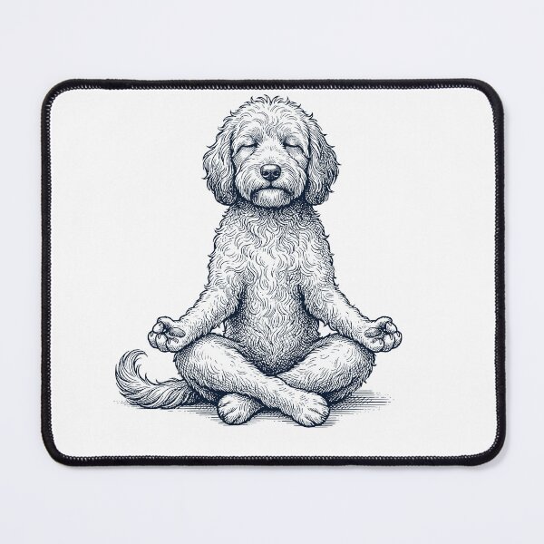 Item preview, Vintage Cockapoo Yoga Lotus Meditation Dog Lover designed and sold by DoodleTortle.